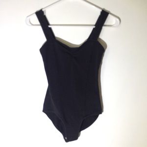 Black ballet leotard
